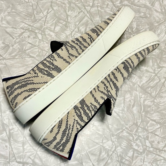 Retired/HTF! Rothy’s The Original Slip-On Sneaker in Marine Tiger 8 - Picture 6 of 12